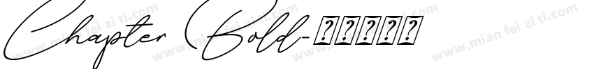 Chapter Bold字体转换